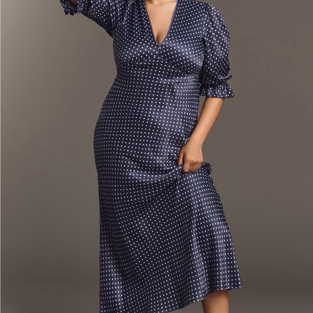 Anthropologie Conditions Apply V-neck Maxi Dress, Size XS